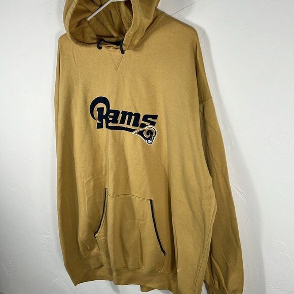 🔥🏈 Vintage St.Louis RAMS NFL Football Pullover Hoodie Sweatshirt Men Sz 3XL - Picture 3 of 14